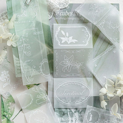 The Plain White Paper Corner Material Paper