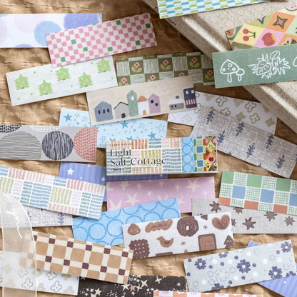 BasicHandcraft Series Washi Paper Long Strip Sticker Book