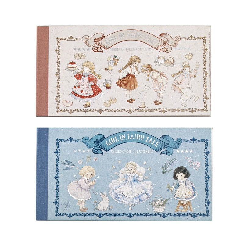 Girl In Fairy TaleSeries Sticker Book featuring fairy, tale, and girl designs for journaling, scrapbooking and collage