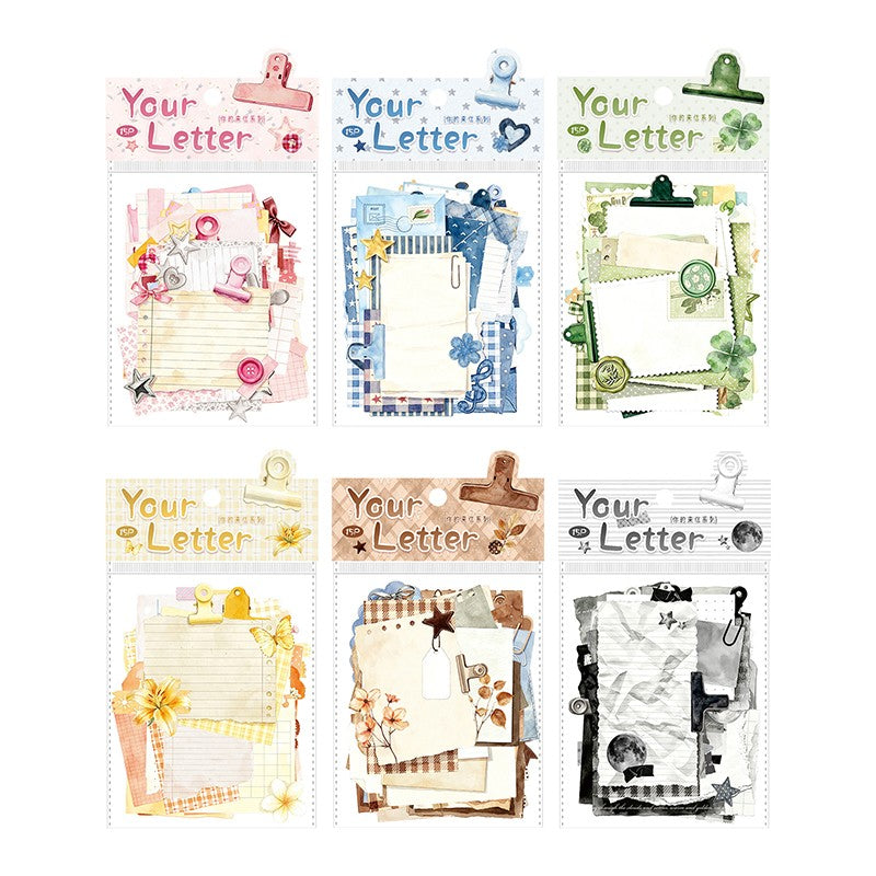 Your Letter Series Sticker Pack featuring letter designs for journaling, scrapbooking and collage