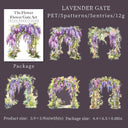 Floral Gate PET Window Sticker Pack