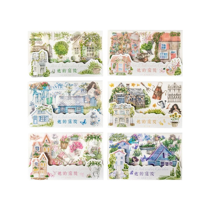 Vintage Garden Transfer Sticker Set