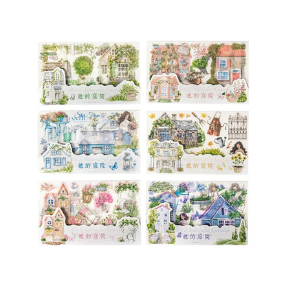 Vintage Garden Transfer Sticker Set
