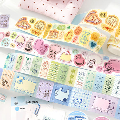 Graffiti Dot Series Die Cutting Writing Paper Tape