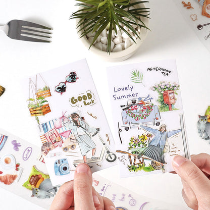 The feeling of life series Die Cutting PET Tape Set for journaling, scrapbooking and collage