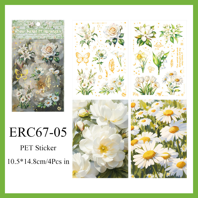 Flower language heart Sticker