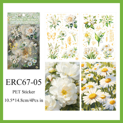 Flower language heart Sticker