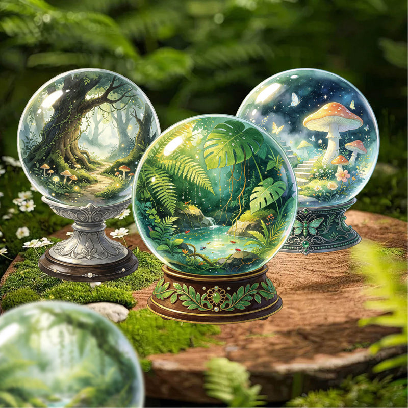 Phantom Crystal Wonders Series Sticker featuring crystal designs for journaling, scrapbooking and collage