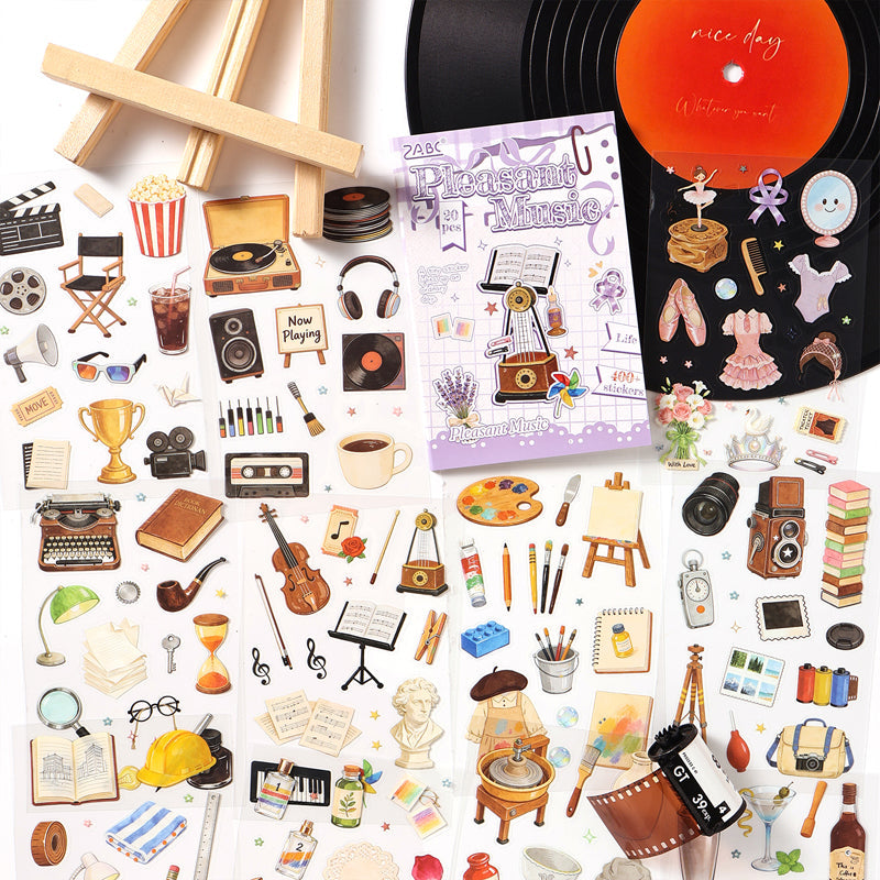 Beautifully Decorated Room Series Sticker Book featuring book designs for journaling, scrapbooking and collage
