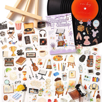 Beautifully Decorated Room Series Sticker Book featuring book designs for journaling, scrapbooking and collage