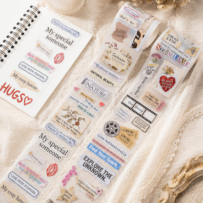 Quotes Pages Fog PET Tape
