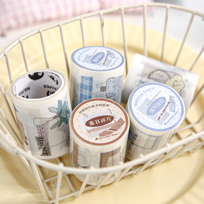 Collage Memoirs Series Die Cutting Washi Tape