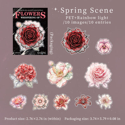 Weaving Flowers Whispering Series Sticker