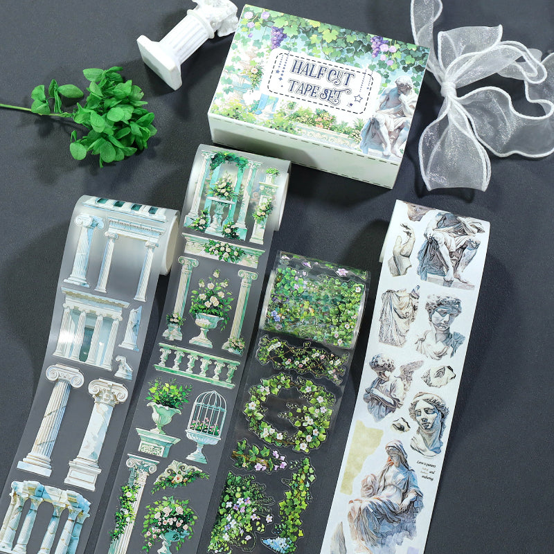 Garden Of Ruins Tape Set featuring garden designs for journaling, scrapbooking and collage
