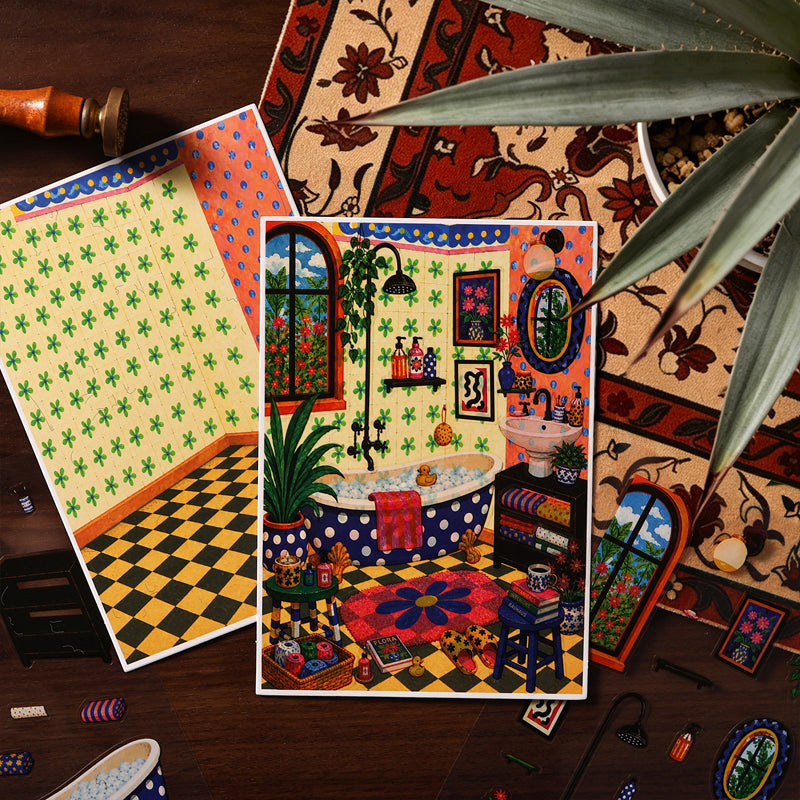 Art Residence Series 3D Sticker for journaling, scrapbooking and collage
