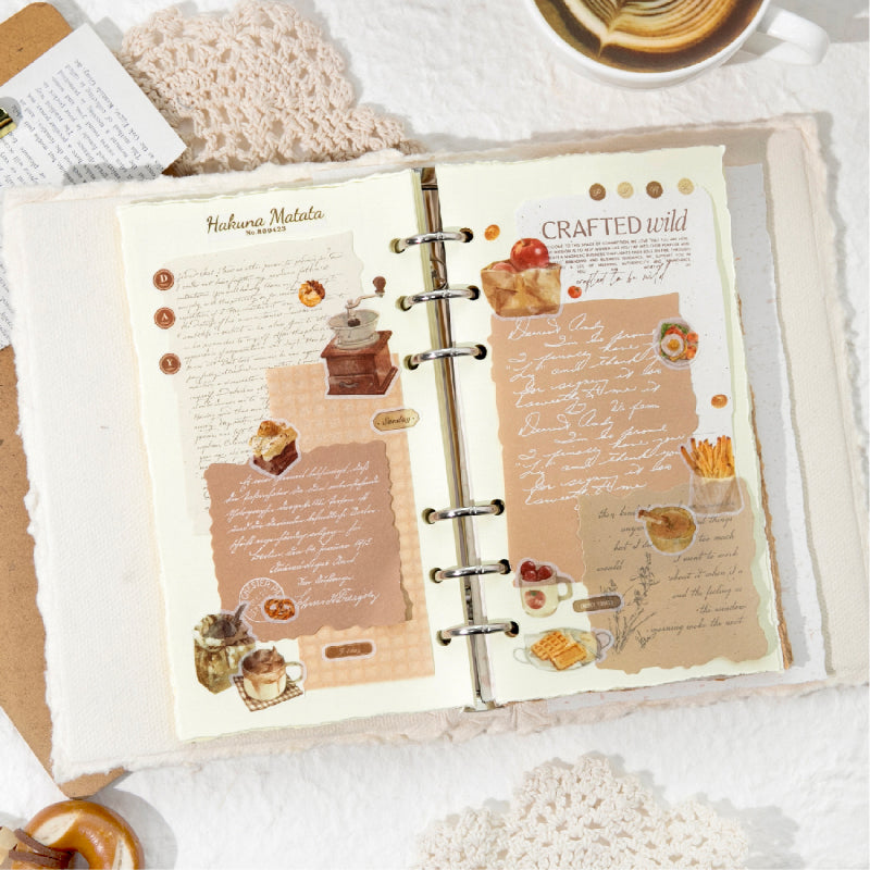 Weekend Coffee Club Series Die Cutting Washi Tape for journaling, scrapbooking and collage