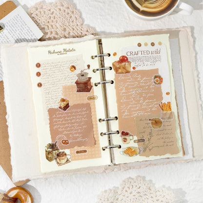 Weekend Coffee Club Series Die Cutting Washi Tape for journaling, scrapbooking and collage