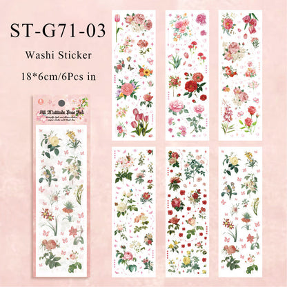 Butterfly light and flower shadow Sticker