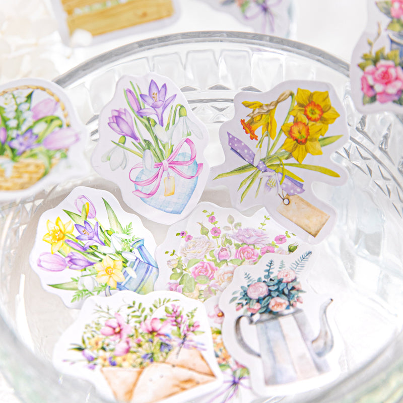 Flower stamp Sticker