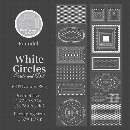 Circles And Dots Series Die Cutting PET Tape
