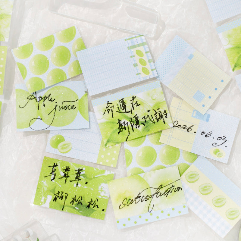 Sustained Dopamine Series Die Cutting Flash Sand Coated Paper Tape for journaling, scrapbooking and collage