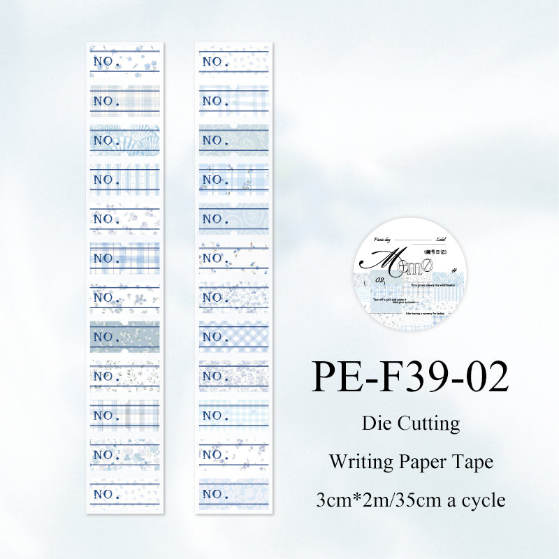 Picnic Day Memorandum Series Die Cutting Writing Paper Tape