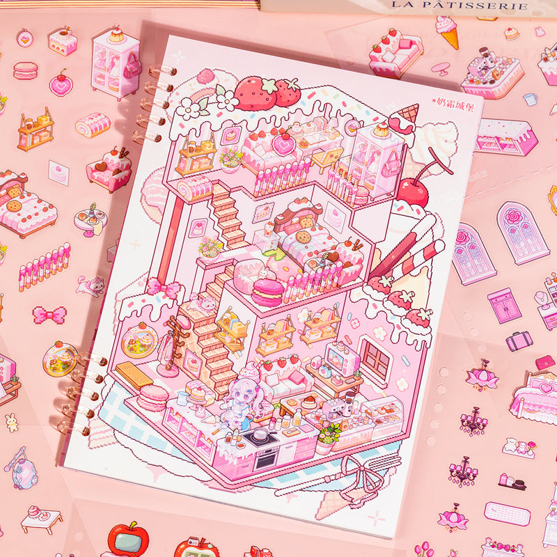 Fairy Tales World 3D Sticker Book featuring fairy, tale, and book designs for journaling, scrapbooking and collage