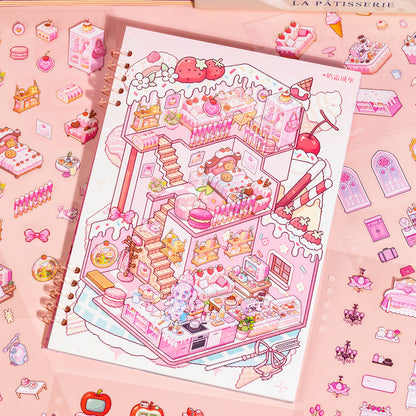 Fairy Tales World 3D Sticker Book featuring fairy, tale, and book designs for journaling, scrapbooking and collage