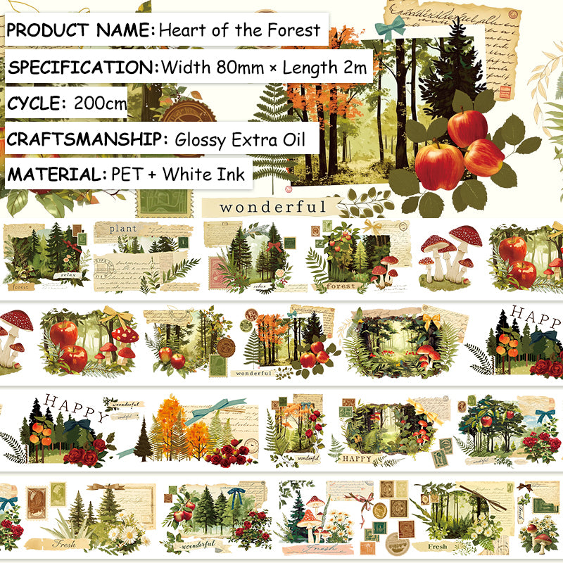 Forest Heart PET Tape