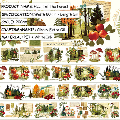Forest Heart PET Tape