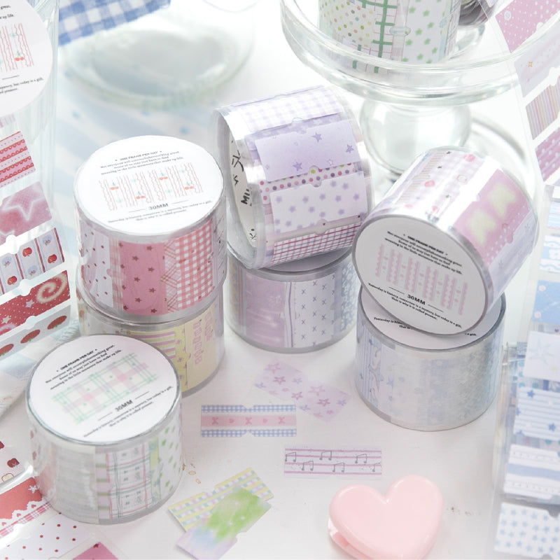 Healing Heart Series Die Cutting Writing Paper Tape for journaling, scrapbooking and collage