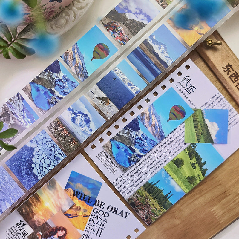 Whole Roll 5cm*3m 318 Road Trip Die Cutting Fog PET Tape for journaling, scrapbooking and collage