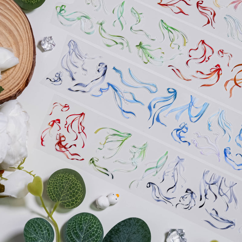 5cm*100cm Multicolored Ribbon Die Cutting PET Tape