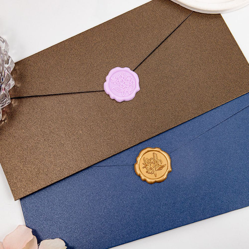 Leaves of Rose Wax Seal Sticker