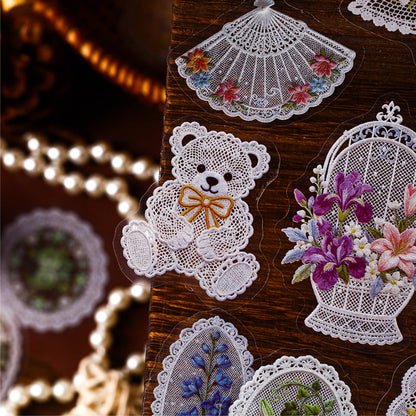 Interlude Floral Series Sticker featuring floral designs for journaling, scrapbooking and collage