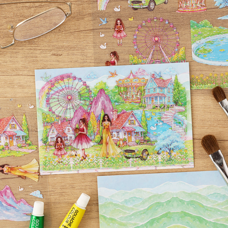 Flower Garden Tour Sticker Book