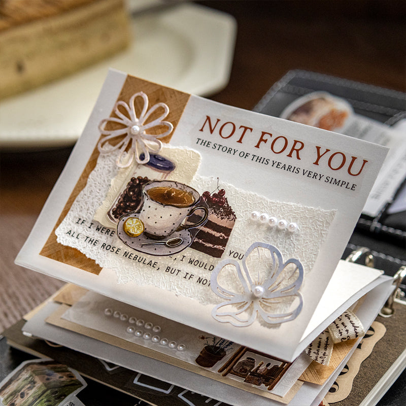 Leisure Moments Series Die Cutting PET Tape featuring leisure designs for journaling, scrapbooking and collage