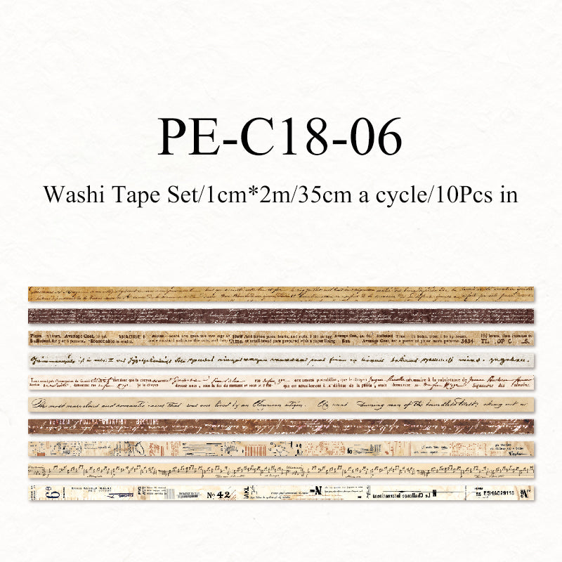 Basic Life Series Washi Tape Set