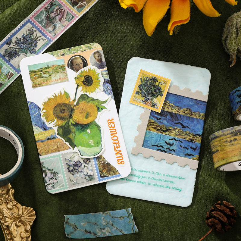 Van Gogh Fragment Series Washi Tape Set for journaling, scrapbooking and collage