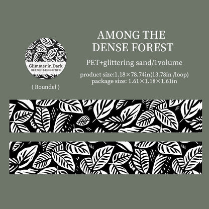 Dark Night Glitter Series Flash Sand PET Tape
