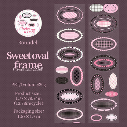 Circles And Dots Series Die Cutting PET Tape