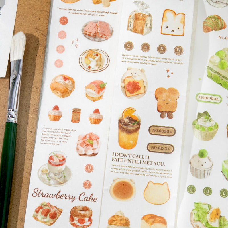 Weekend Coffee Club Series Die Cutting Washi Tape for journaling, scrapbooking and collage