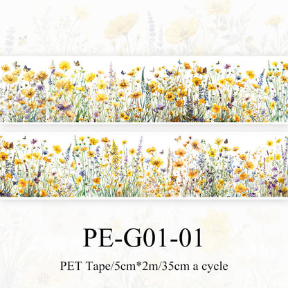 Words In The Flowers Series PET Tape