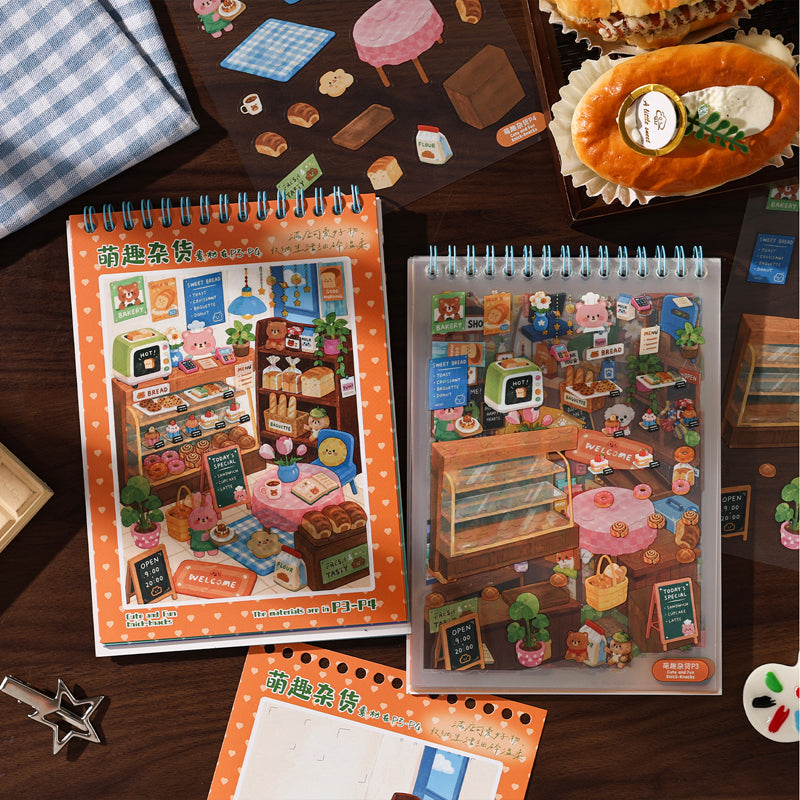 Wondrous Structures Series 3D Sticker Book featuring book designs for journaling, scrapbooking and collage