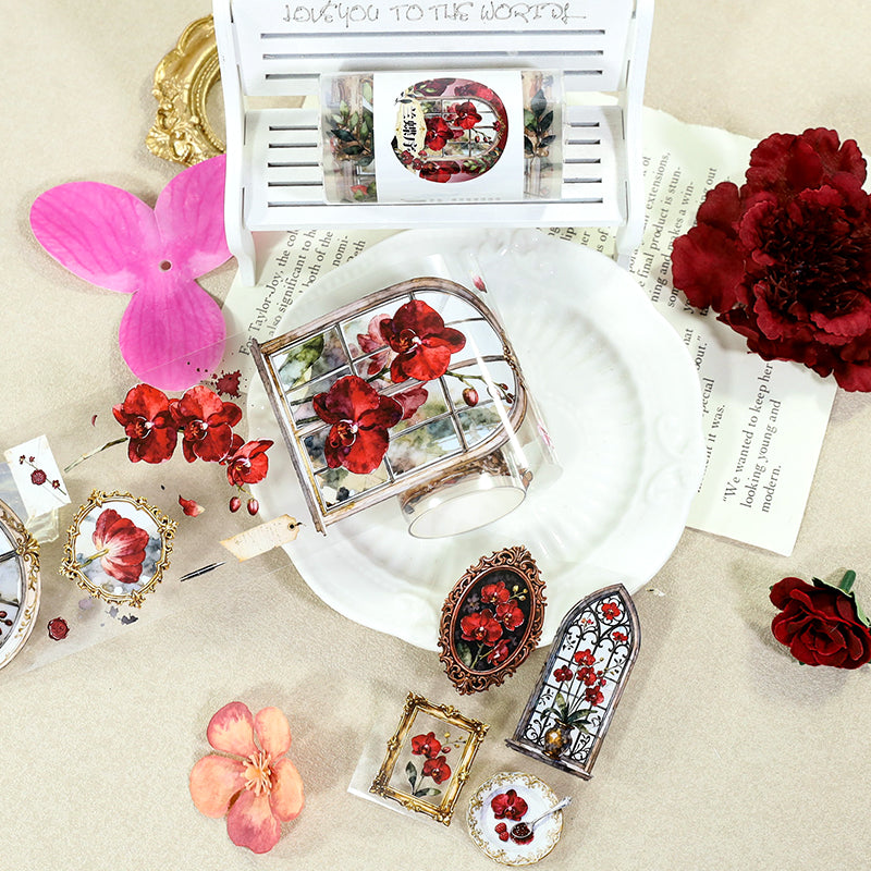 Lan Butterfly Sequence PET Tape featuring butterfly designs for journaling, scrapbooking and collage