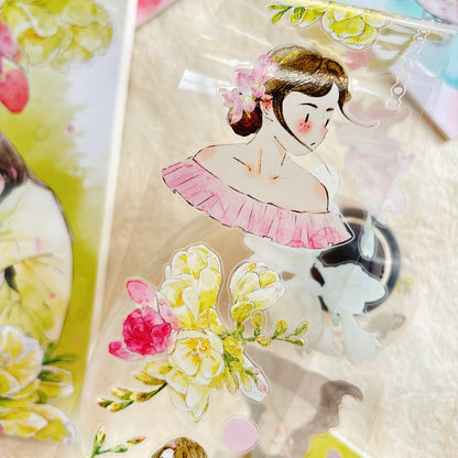 Whole Roll 6cm*5m Appearance Die Cutting Washi/PET/Fog PET Tape for journaling, scrapbooking and collage