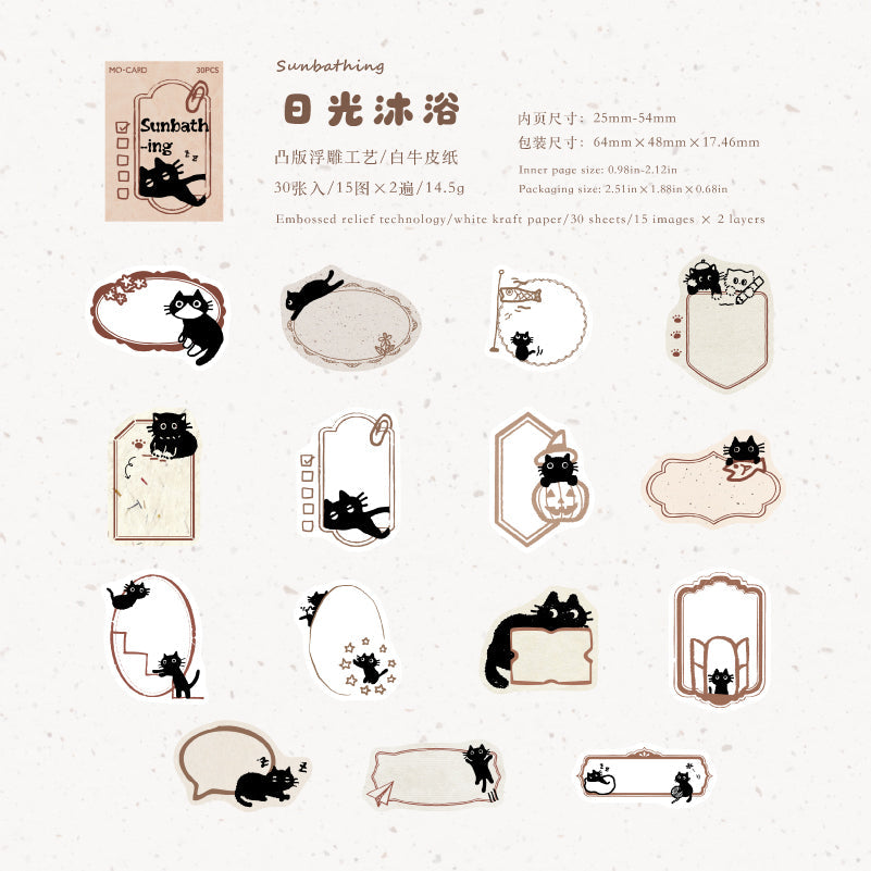 Little Black Cat Series Sticker