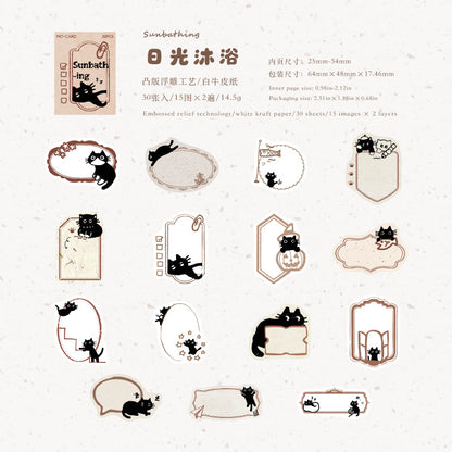 Little Black Cat Series Sticker