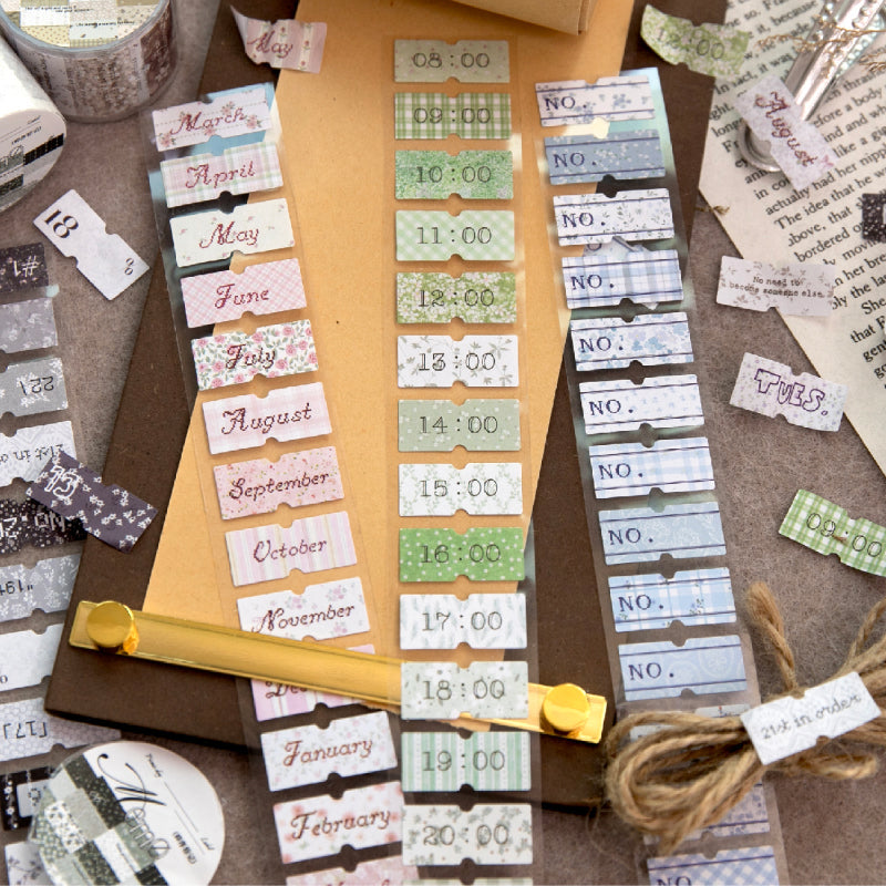 Picnic Day Memorandum Series Die Cutting Writing Paper Tape for journaling, scrapbooking and collage