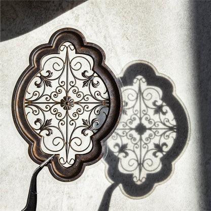 Ironwork Stained Window Series Sticker featuring wind designs for journaling, scrapbooking and collage